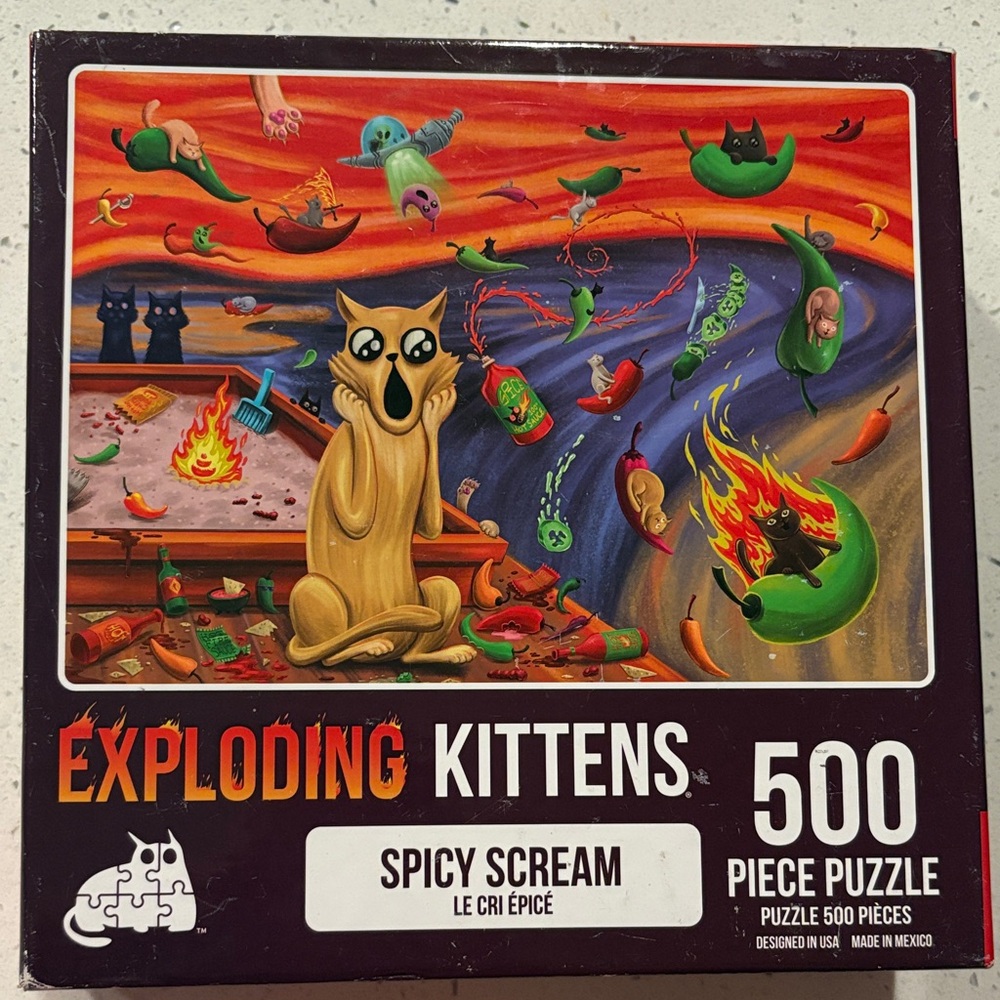 Exploding Kittens Spicy Scream Puzzle